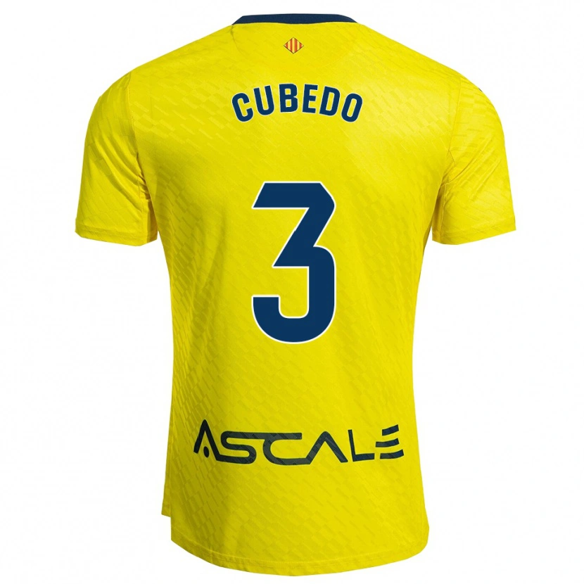 Danxen Hombre Camiseta Cristina Cubedo #3 Amarillo Marino 1ª Equipación 2025/26 La Camisa