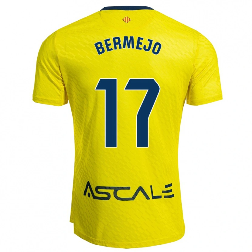 Danxen Hombre Camiseta Celso Bermejo #17 Amarillo Marino 1ª Equipación 2025/26 La Camisa
