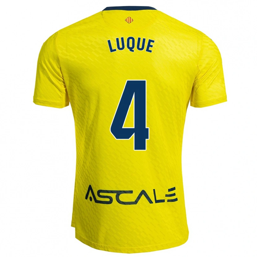 Danxen Hombre Camiseta Pedro Luque #4 Amarillo Marino 1ª Equipación 2025/26 La Camisa