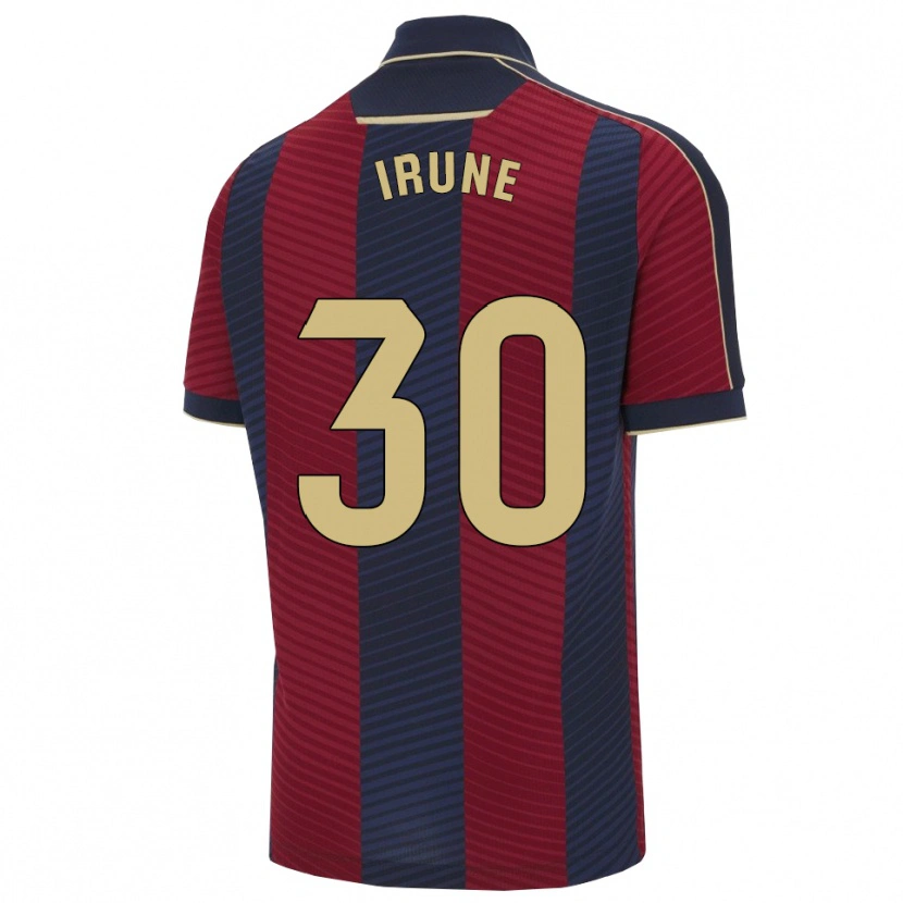 Danxen Hombre Camiseta Irune Cervera #30 Rojo Marino 1ª Equipación 2025/26 La Camisa