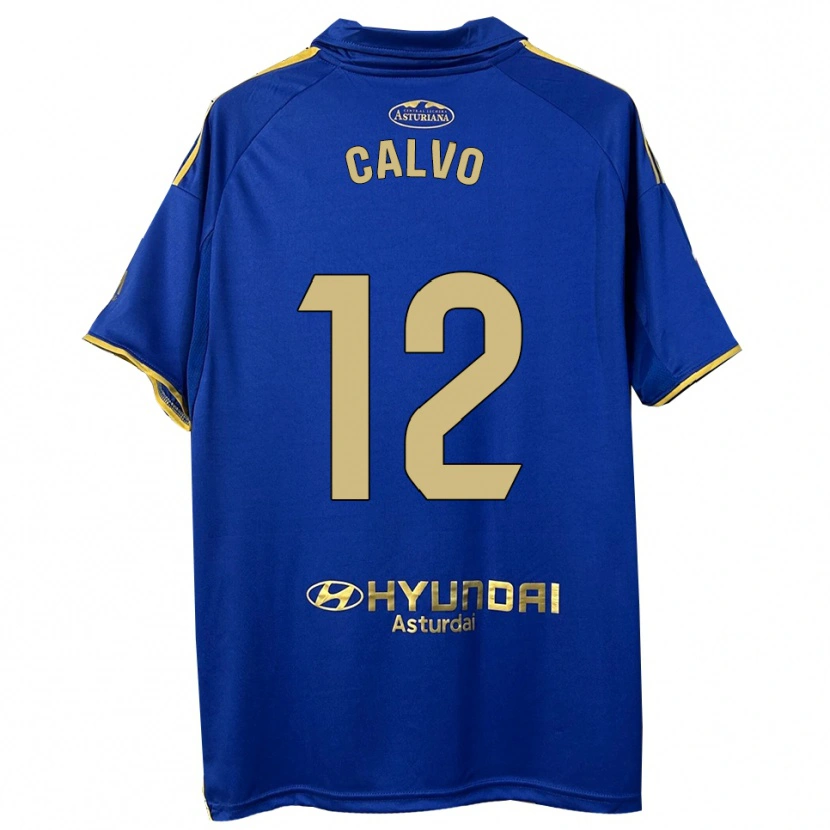 Danxen Hombre Camiseta Dani Calvo #12 Azul Oro 1ª Equipación 2025/26 La Camisa