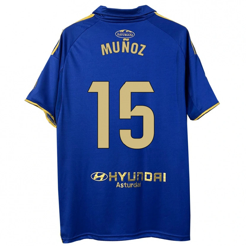 Danxen Hombre Camiseta Curro Muñoz #15 Azul Oro 1ª Equipación 2025/26 La Camisa
