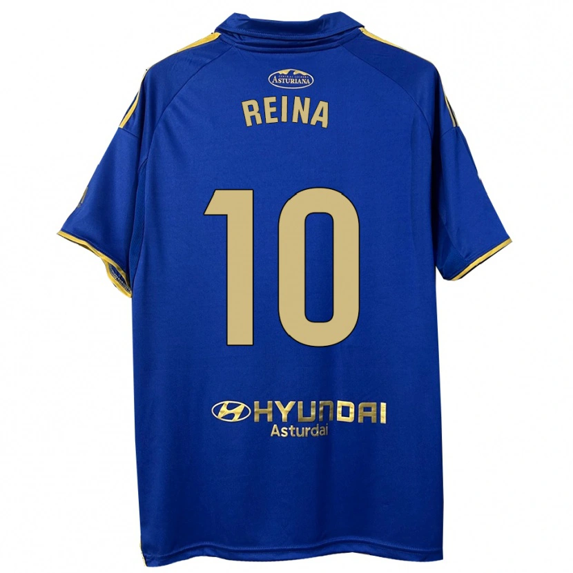 Danxen Hombre Camiseta Alberto Reina #10 Azul Oro 1ª Equipación 2025/26 La Camisa