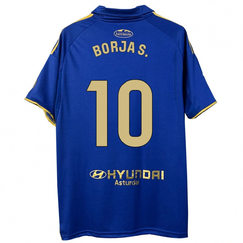 Danxen Hombre Camiseta Borja Sánchez #10 Azul Oro 1ª Equipación 2025/26 La Camisa