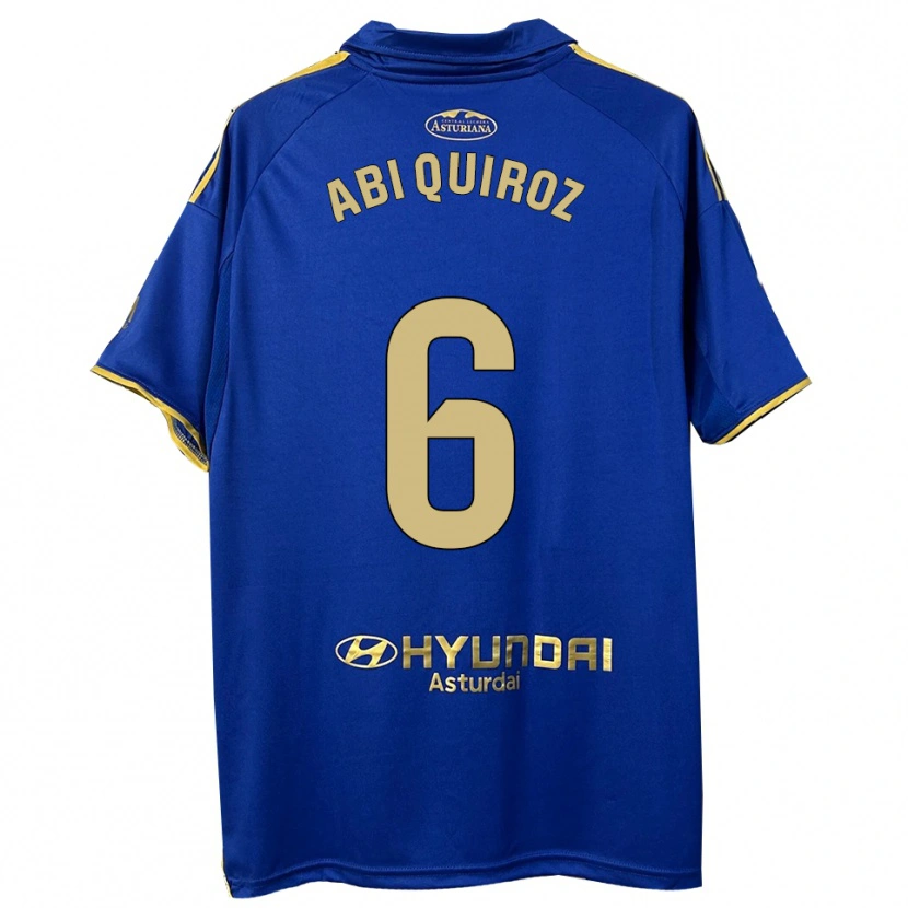 Danxen Hombre Camiseta Abi Quiroz #6 Azul Oro 1ª Equipación 2025/26 La Camisa
