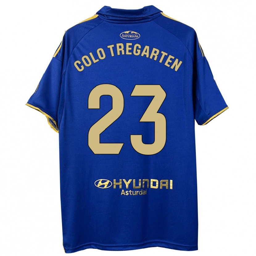 Danxen Hombre Camiseta Colo Tregarten #23 Azul Oro 1ª Equipación 2025/26 La Camisa