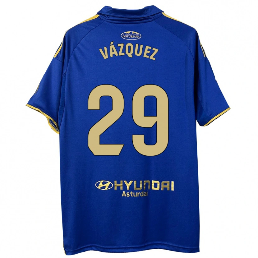 Danxen Hombre Camiseta Jaime Vázquez #29 Azul Oro 1ª Equipación 2025/26 La Camisa