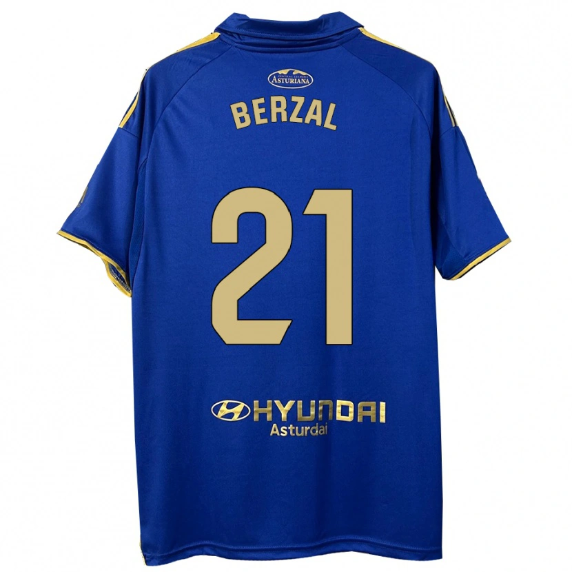 Danxen Hombre Camiseta Guille Berzal #21 Azul Oro 1ª Equipación 2025/26 La Camisa