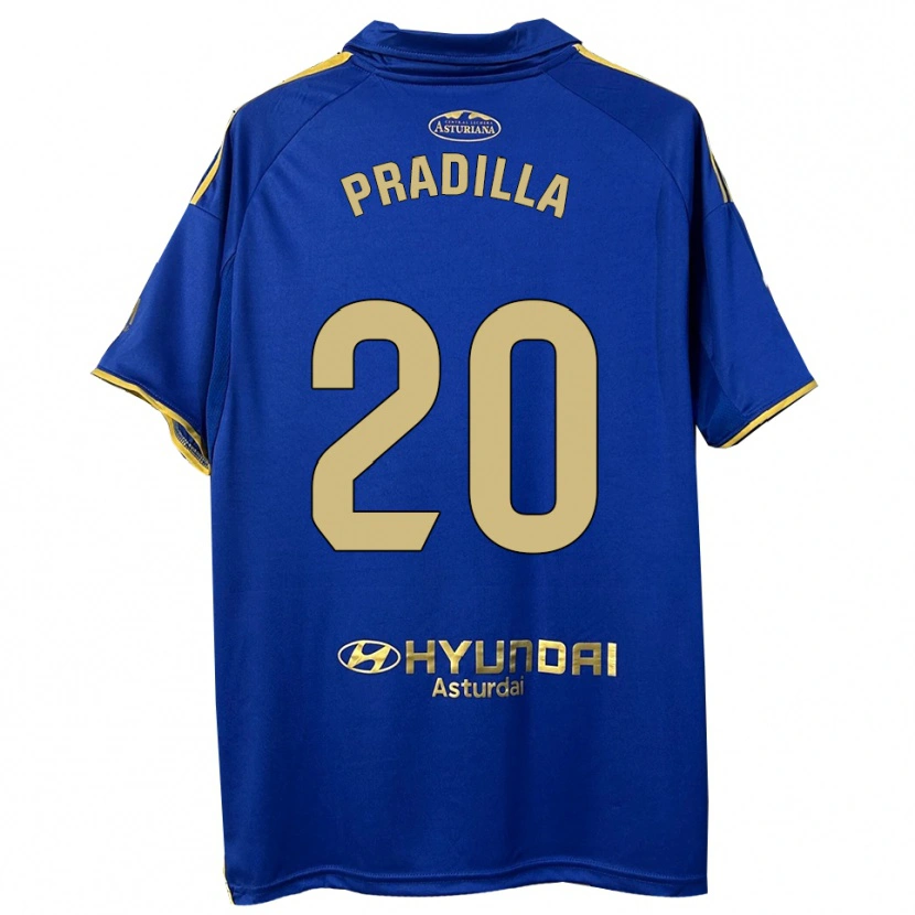 Danxen Hombre Camiseta Elena Pradilla Aranda #20 Azul Oro 1ª Equipación 2025/26 La Camisa