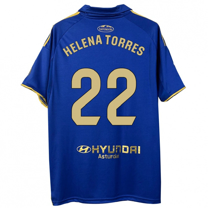 Danxen Hombre Camiseta Helena Torres Maiquez #22 Azul Oro 1ª Equipación 2025/26 La Camisa