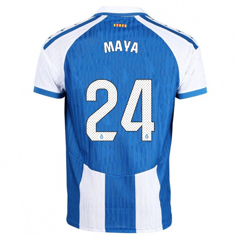 Danxen Hombre Camiseta Rubén Maya #24 Azul Blanco 1ª Equipación 2025/26 La Camisa