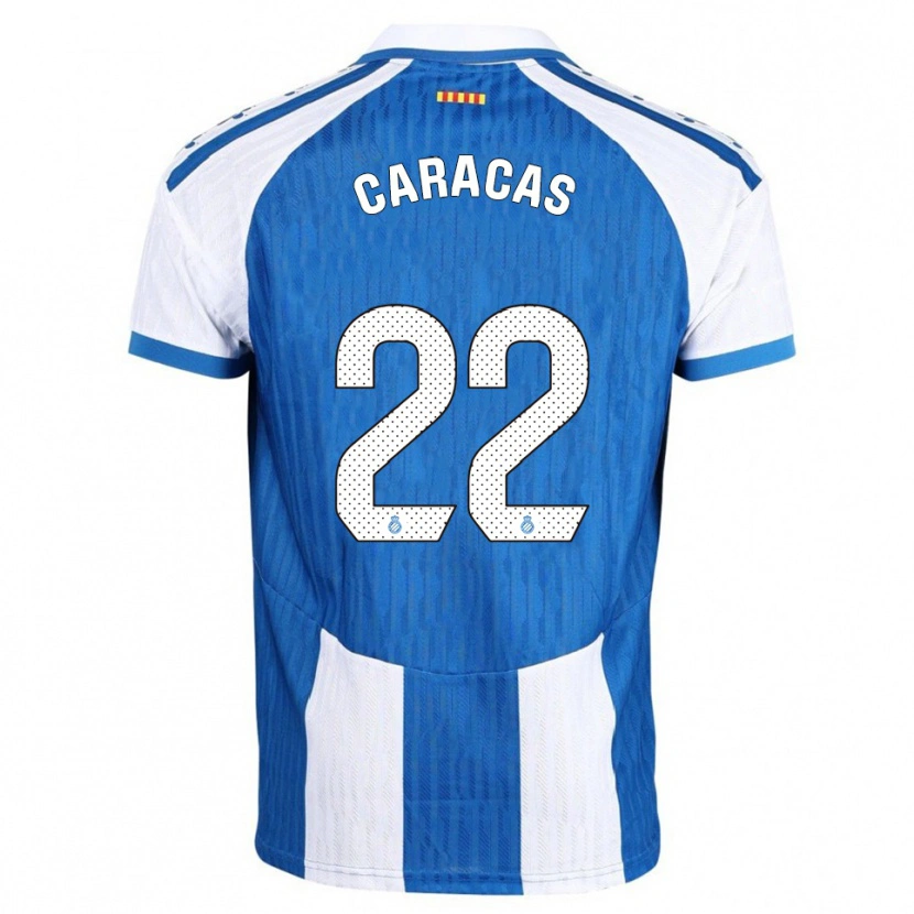 Danxen Hombre Camiseta Daniela Caracas González #22 Azul Blanco 1ª Equipación 2025/26 La Camisa