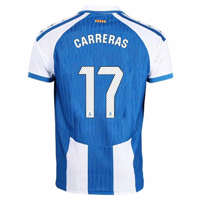 Danxen Hombre Camiseta Jofre Carreras #17 Azul Blanco 1ª Equipación 2025/26 La Camisa