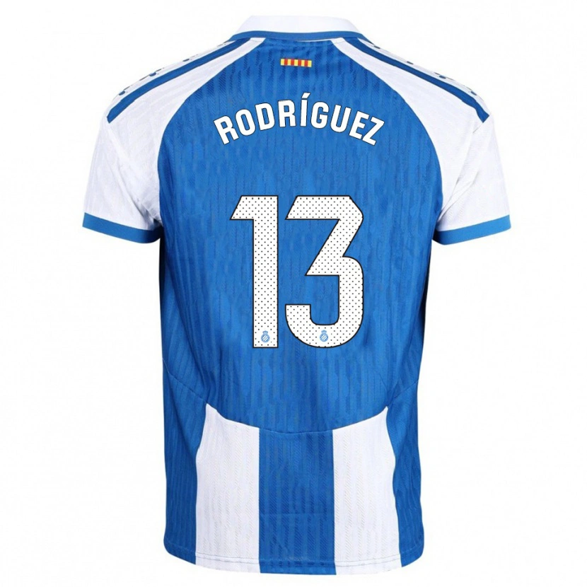 Danxen Hombre Camiseta Joel Rodríguez #13 Azul Blanco 1ª Equipación 2025/26 La Camisa