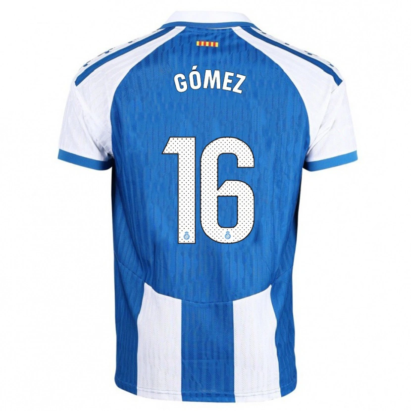 Danxen Hombre Camiseta Ferran Gómez #16 Azul Blanco 1ª Equipación 2025/26 La Camisa