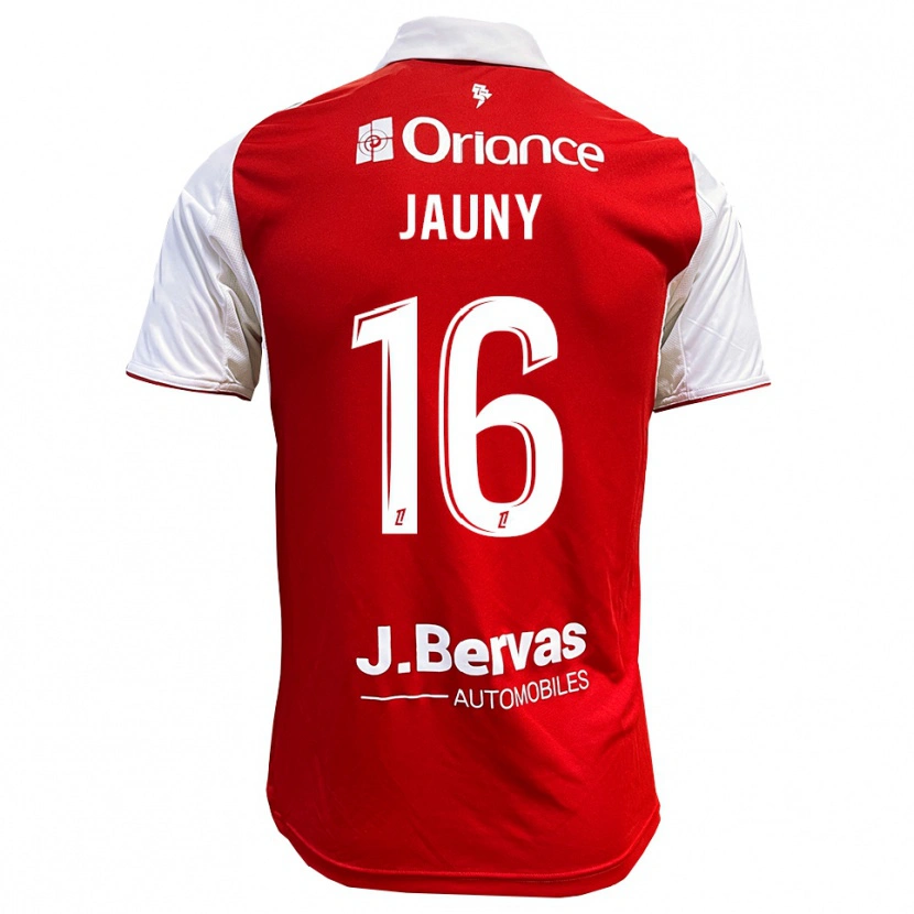 Danxen Hombre Camiseta Noah Jauny #16 Rojo Blanco 1ª Equipación 2025/26 La Camisa