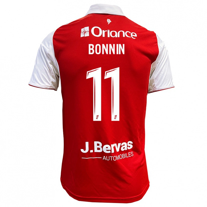 Danxen Hombre Camiseta Lilian Bonnin #11 Rojo Blanco 1ª Equipación 2025/26 La Camisa