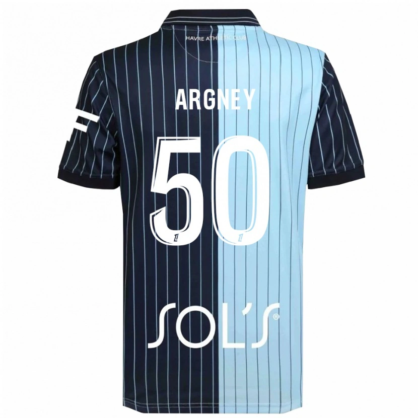 Danxen Hombre Camiseta Paul Argney #50 Azul Marino Celeste 1ª Equipación 2025/26 La Camisa