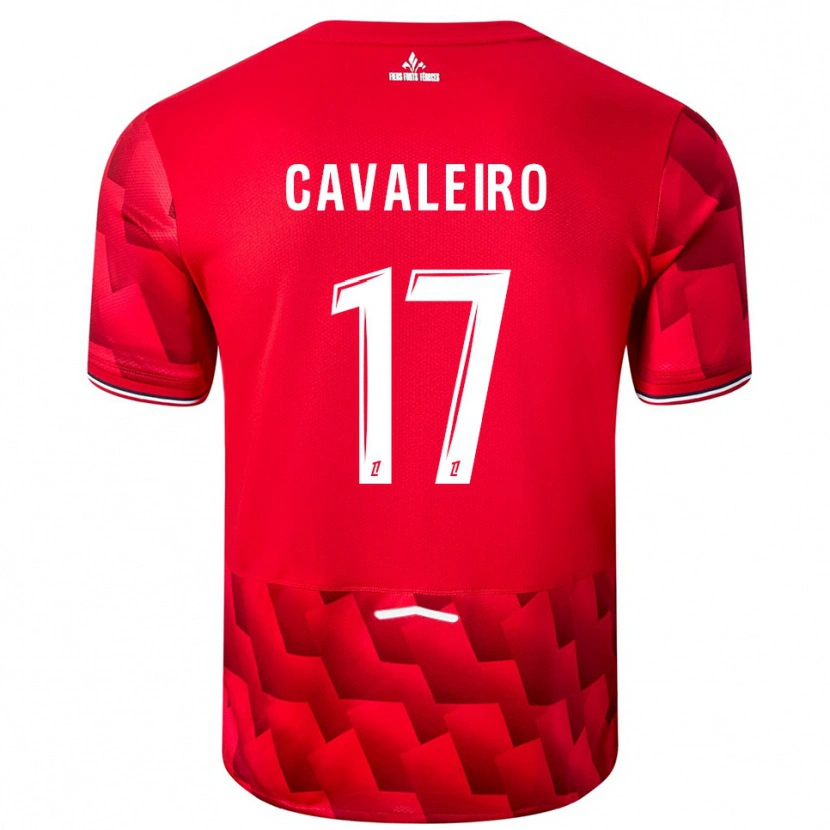Danxen Hombre Camiseta Ivan Cavaleiro #17 Rojo Blanco 1ª Equipación 2025/26 La Camisa