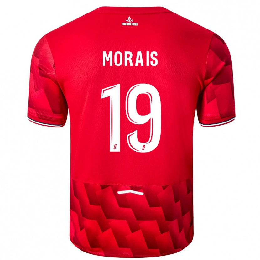 Danxen Hombre Camiseta Tiago Morais #19 Rojo Blanco 1ª Equipación 2025/26 La Camisa
