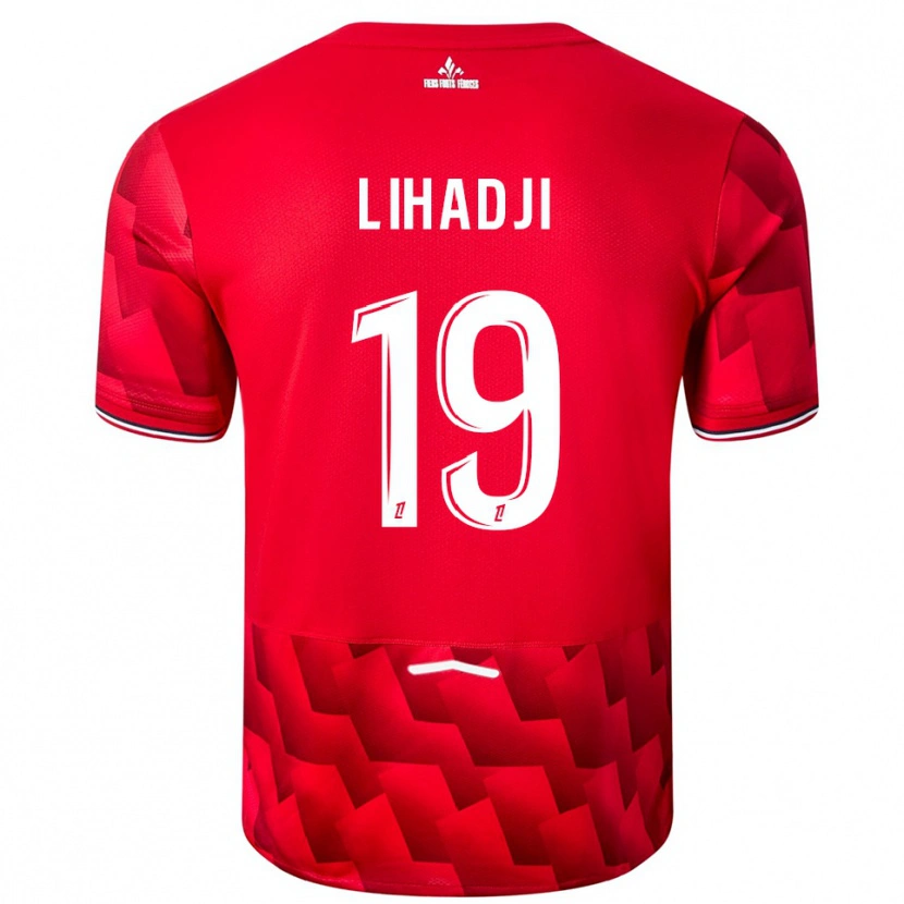 Danxen Hombre Camiseta Isaac Lihadji #19 Rojo Blanco 1ª Equipación 2025/26 La Camisa