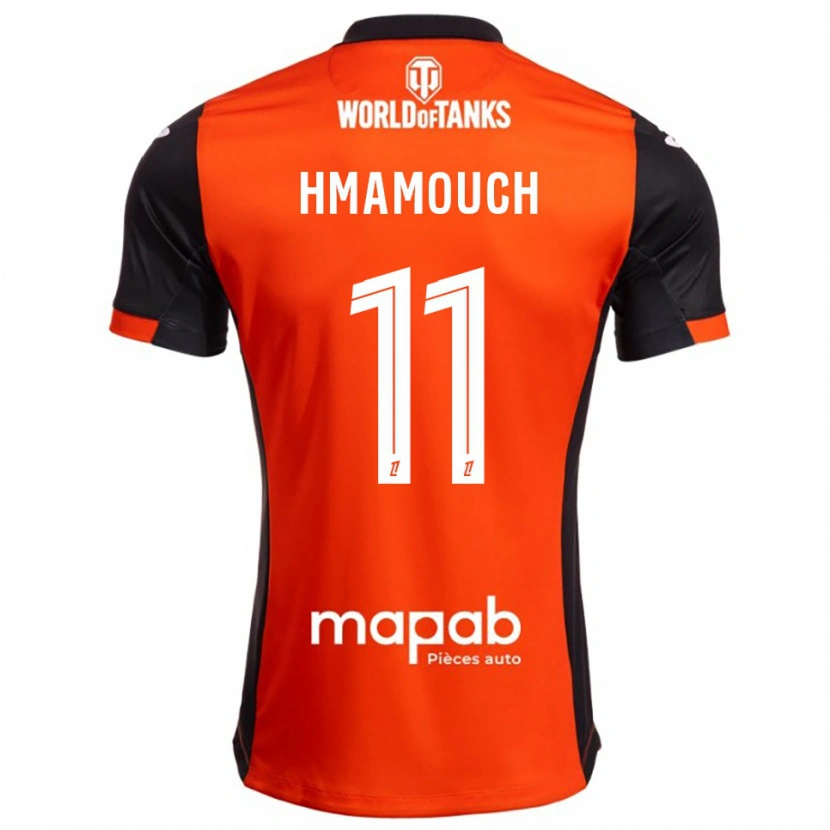 Danxen Hombre Camiseta Mohamed-Anouar Hmamouch #11 Negro Naranja 1ª Equipación 2025/26 La Camisa