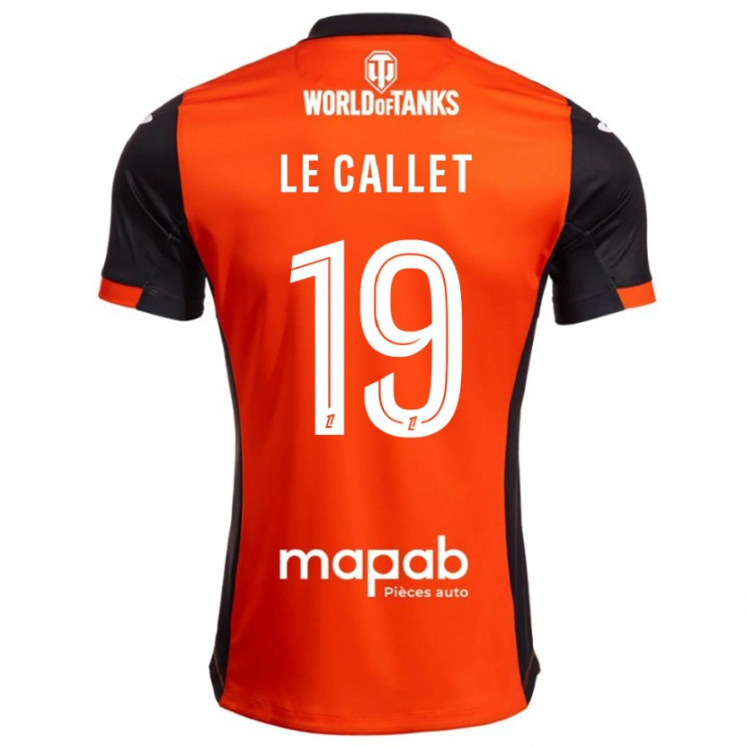 Danxen Hombre Camiseta Tiago Le Callet #19 Negro Naranja 1ª Equipación 2025/26 La Camisa