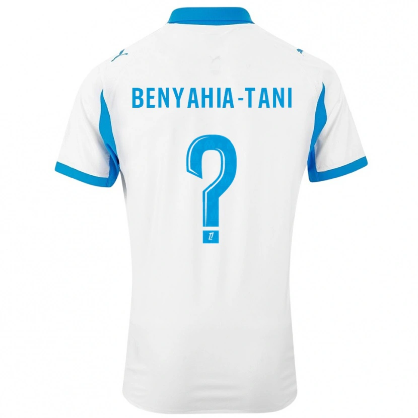 Danxen Hombre Camiseta Aylan Benyahia-Tani #0 Blanco Celeste 1ª Equipación 2025/26 La Camisa