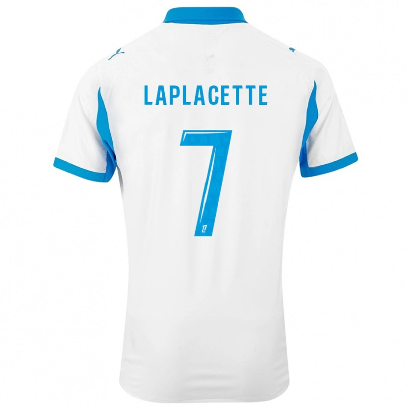 Danxen Hombre Camiseta Tess Laplacette #7 Blanco Celeste 1ª Equipación 2025/26 La Camisa