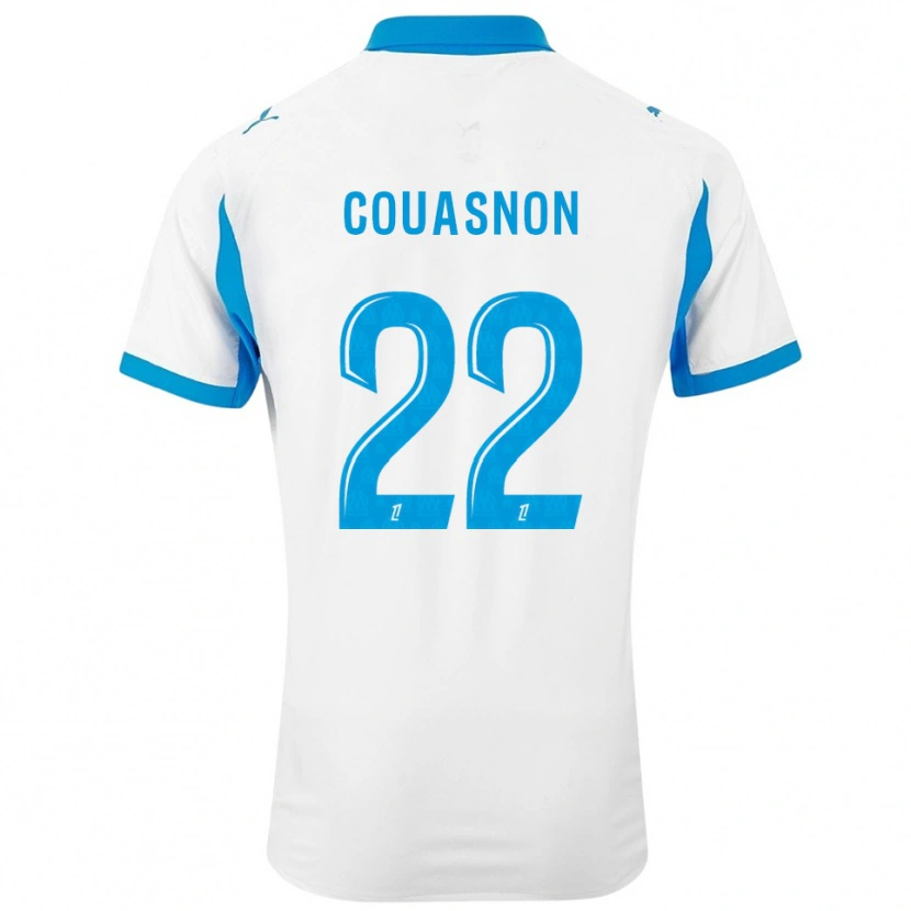 Danxen Hombre Camiseta Roxane Couasnon #22 Blanco Celeste 1ª Equipación 2025/26 La Camisa