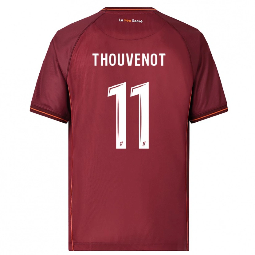 Danxen Hombre Camiseta Jules Thouvenot #11 Burdeos Blanco 1ª Equipación 2025/26 La Camisa