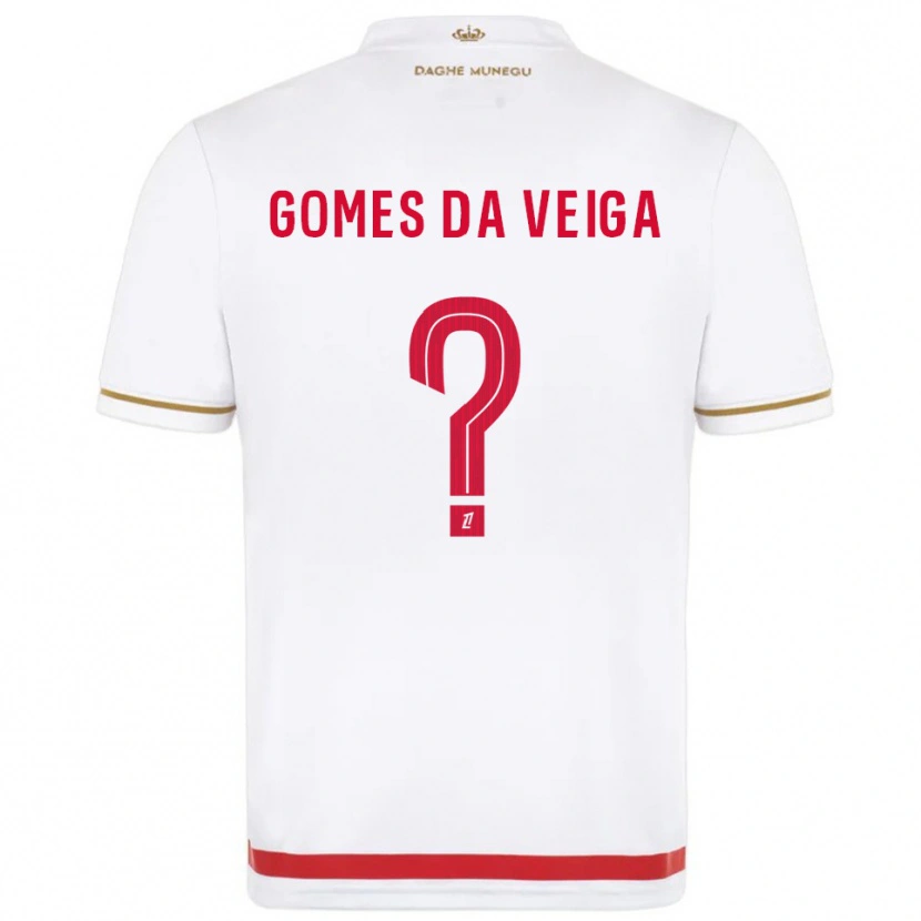Danxen Hombre Camiseta Melvin Gomes #0 Rojo Blanco 1ª Equipación 2025/26 La Camisa