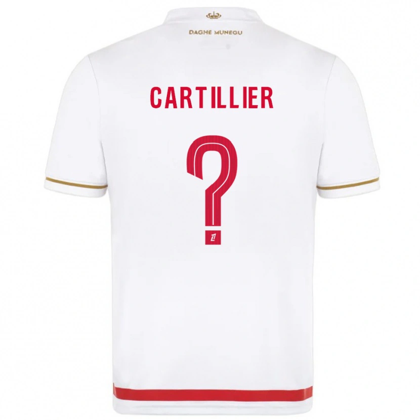 Danxen Hombre Camiseta Antonin Cartillier #0 Rojo Blanco 1ª Equipación 2025/26 La Camisa