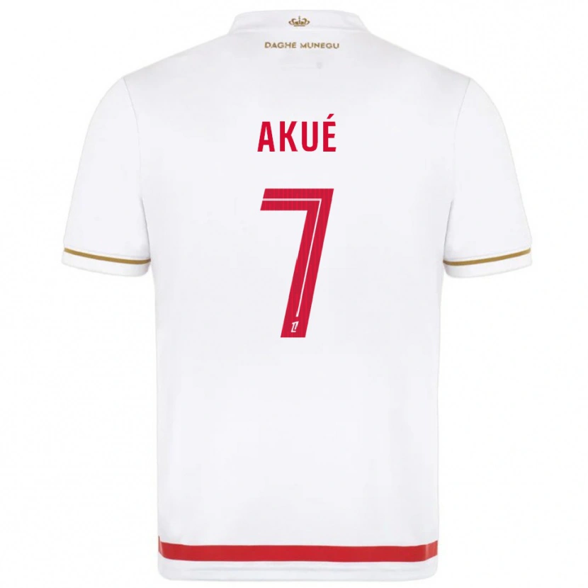 Danxen Hombre Camiseta Checkina Akué #7 Rojo Blanco 1ª Equipación 2025/26 La Camisa