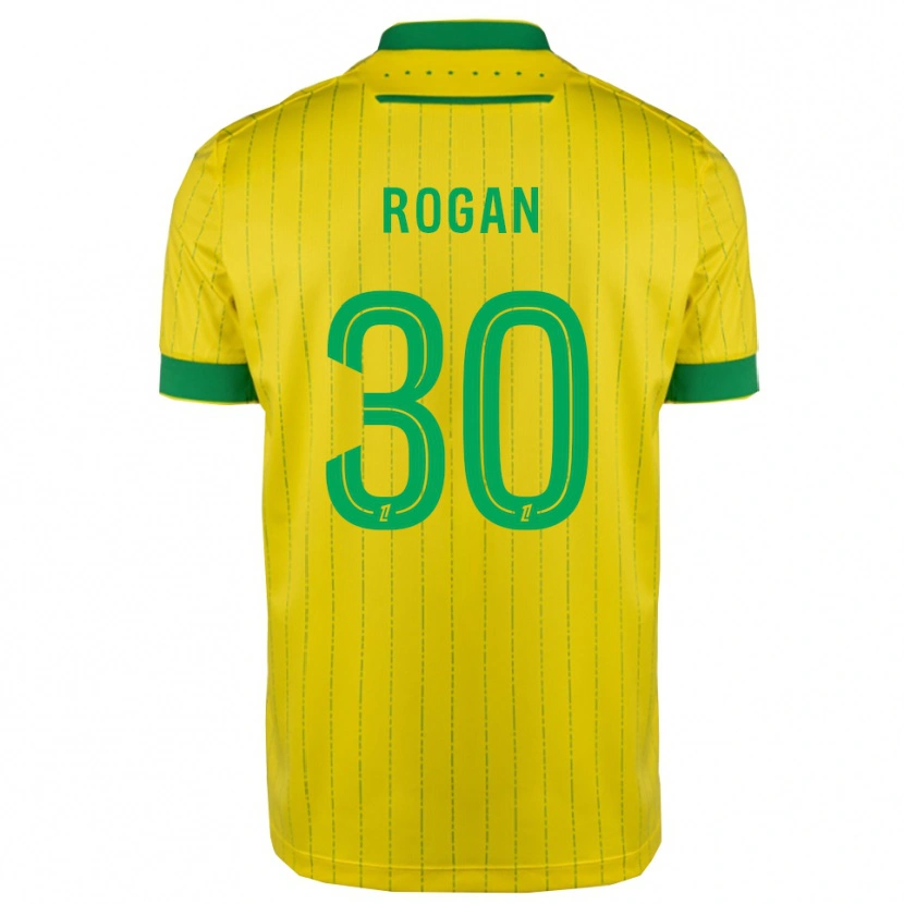 Danxen Hombre Camiseta Manja Rogan #30 Amarillo Verde 1ª Equipación 2025/26 La Camisa