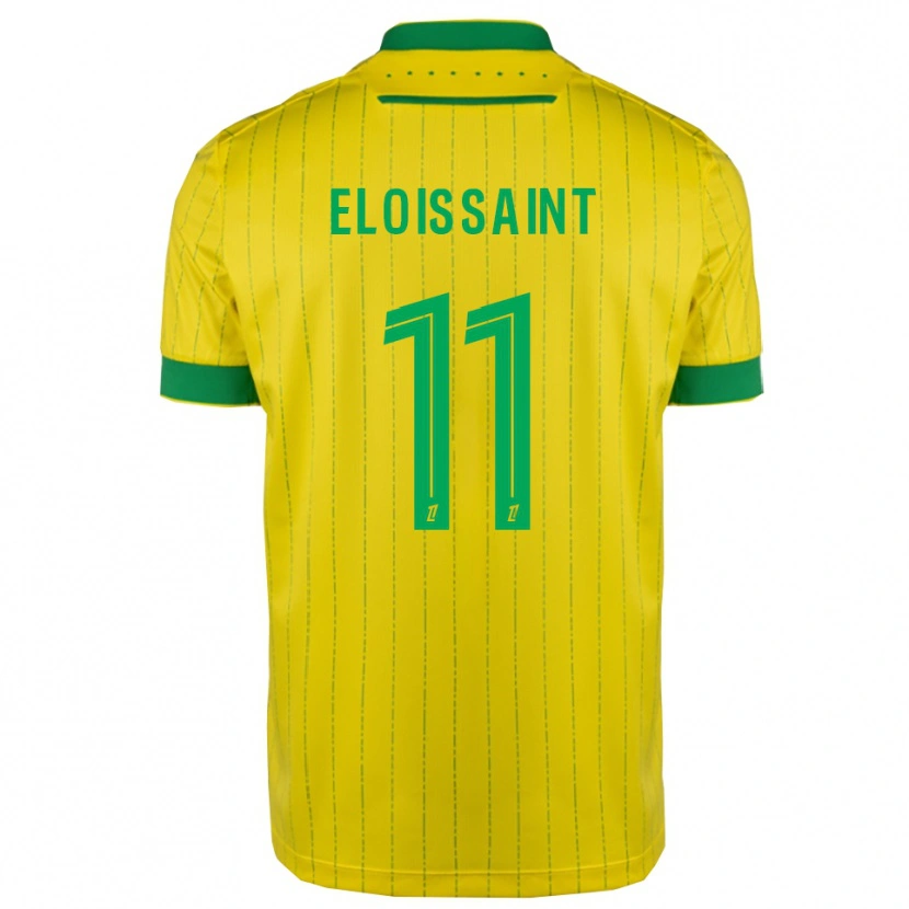 Danxen Hombre Camiseta Roseline Eloissaint #11 Amarillo Verde 1ª Equipación 2025/26 La Camisa
