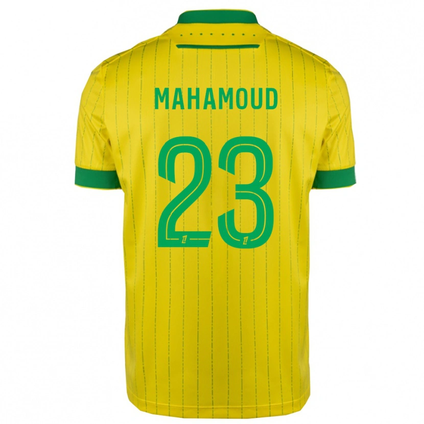 Danxen Hombre Camiseta Adel Mahamoud #23 Amarillo Verde 1ª Equipación 2025/26 La Camisa