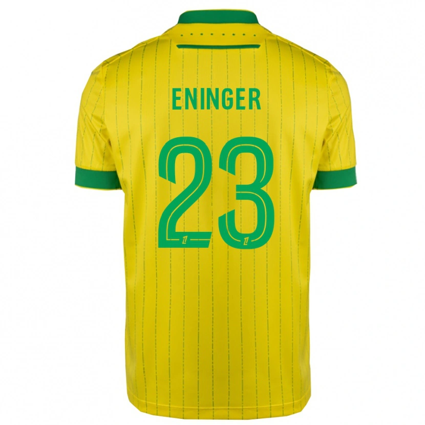 Danxen Hombre Camiseta Thelma Eninger #23 Amarillo Verde 1ª Equipación 2025/26 La Camisa
