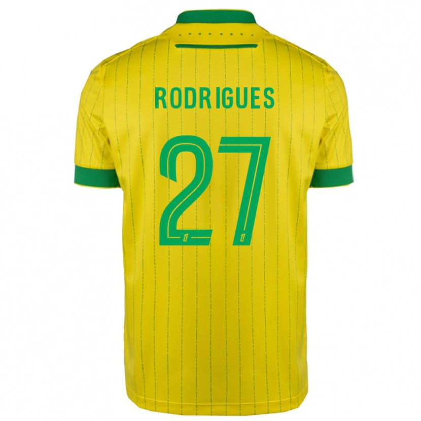 Danxen Hombre Camiseta Nelly Rodrigues #27 Amarillo Verde 1ª Equipación 2025/26 La Camisa