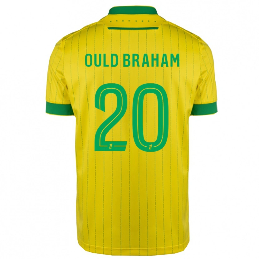 Danxen Hombre Camiseta Amira Ould Braham #20 Amarillo Verde 1ª Equipación 2025/26 La Camisa