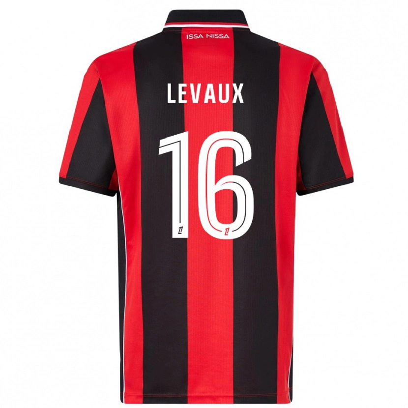 Danxen Hombre Camiseta Lana Levaux #16 Rojo Negro 1ª Equipación 2025/26 La Camisa