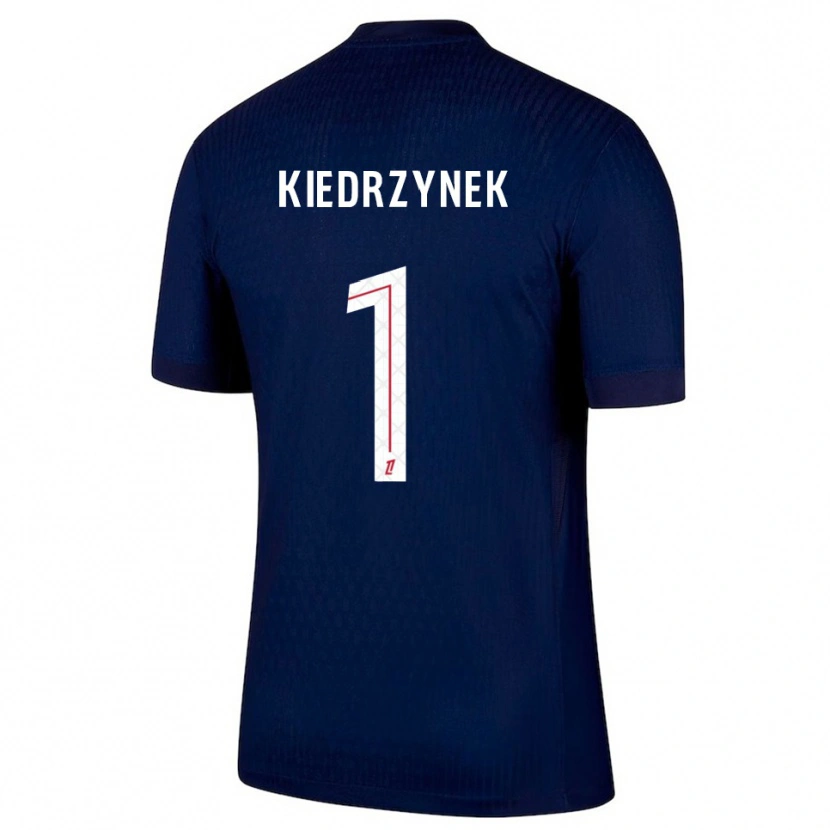 Danxen Hombre Camiseta Katarzyna Kiedrzynek #1 Azul Marino Rojo 1ª Equipación 2025/26 La Camisa