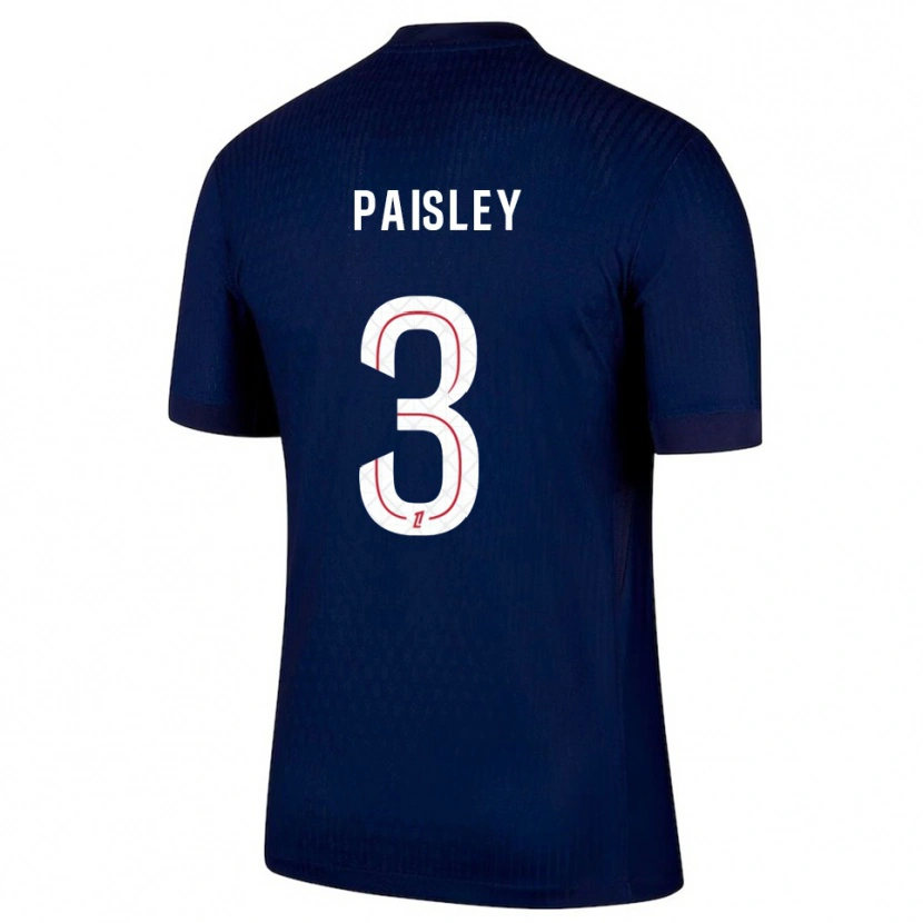 Danxen Hombre Camiseta Jarell Paisley #3 Azul Marino Rojo 1ª Equipación 2025/26 La Camisa
