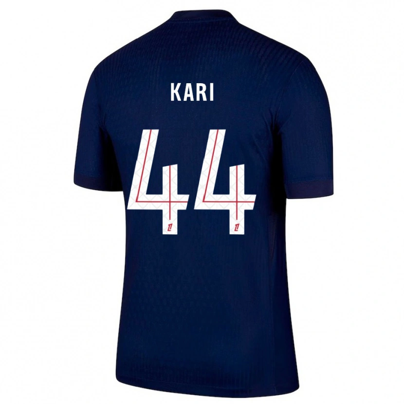Danxen Hombre Camiseta Ayman Kari #44 Azul Marino Rojo 1ª Equipación 2025/26 La Camisa