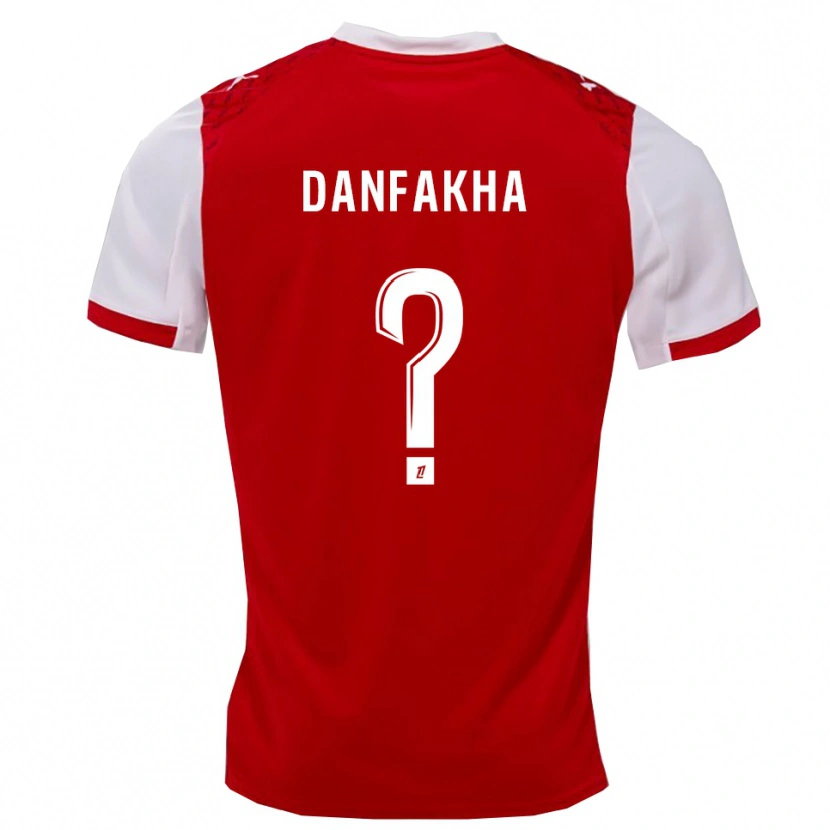 Danxen Hombre Camiseta Dialla Danfakha #0 Rojo Blanco 1ª Equipación 2025/26 La Camisa