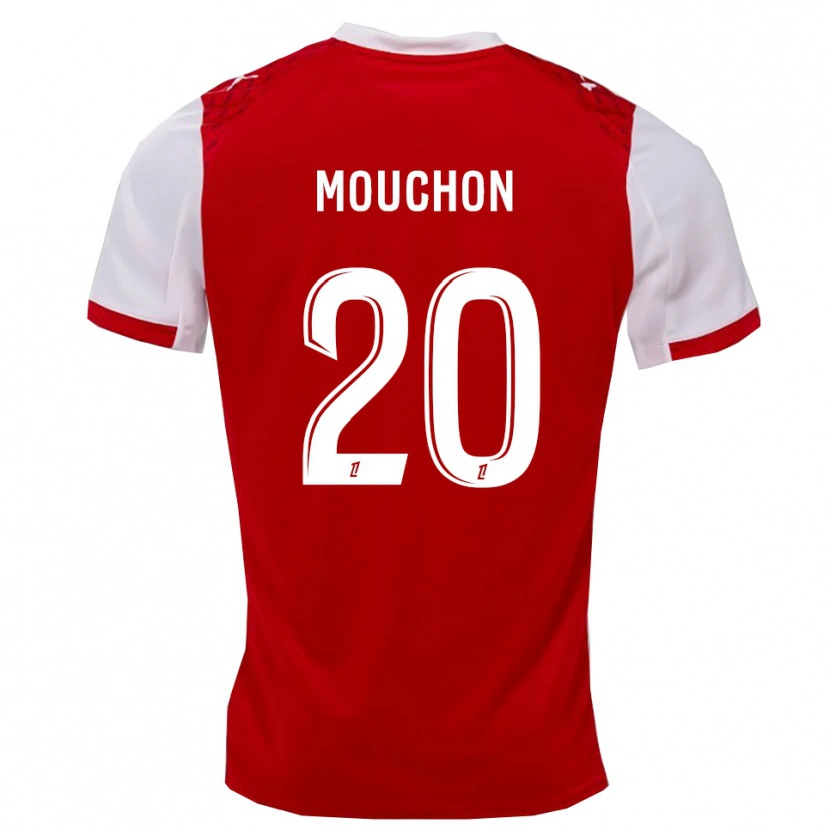 Danxen Hombre Camiseta Noemie Mouchon #20 Rojo Blanco 1ª Equipación 2025/26 La Camisa