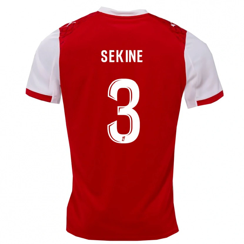 Danxen Hombre Camiseta Hiroki Sekine #3 Rojo Blanco 1ª Equipación 2025/26 La Camisa
