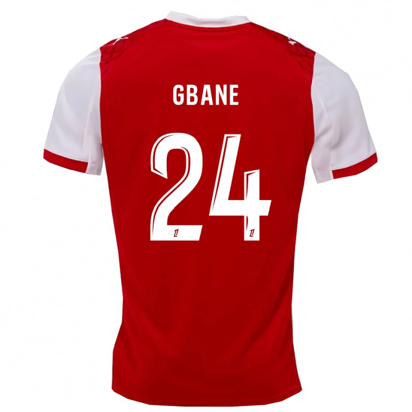 Danxen Hombre Camiseta Mory Gbane #24 Rojo Blanco 1ª Equipación 2025/26 La Camisa