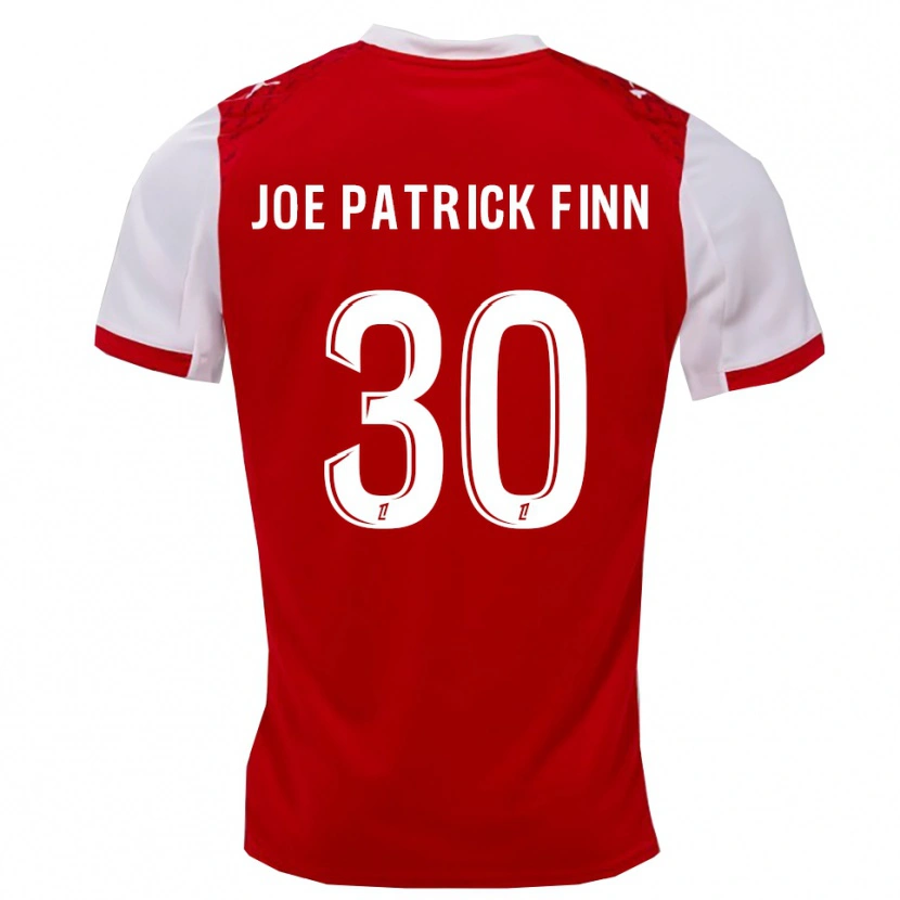 Danxen Hombre Camiseta John Patrick #30 Rojo Blanco 1ª Equipación 2025/26 La Camisa