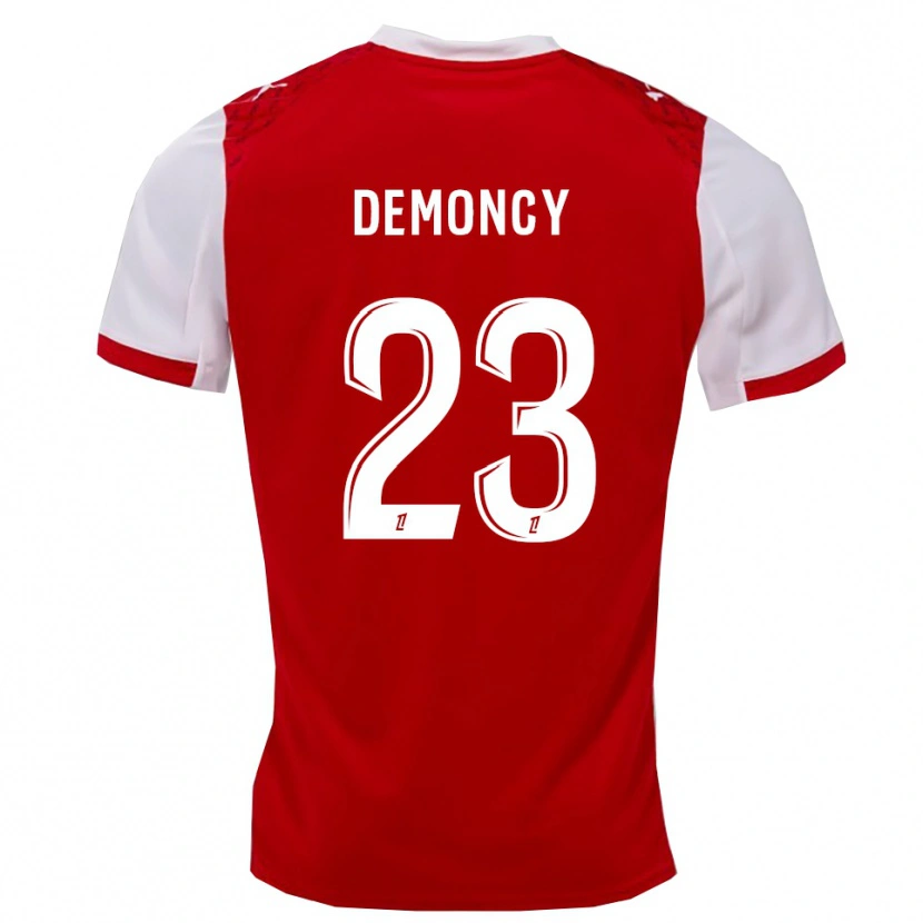 Danxen Hombre Camiseta Yohan Demoncy #23 Rojo Blanco 1ª Equipación 2025/26 La Camisa